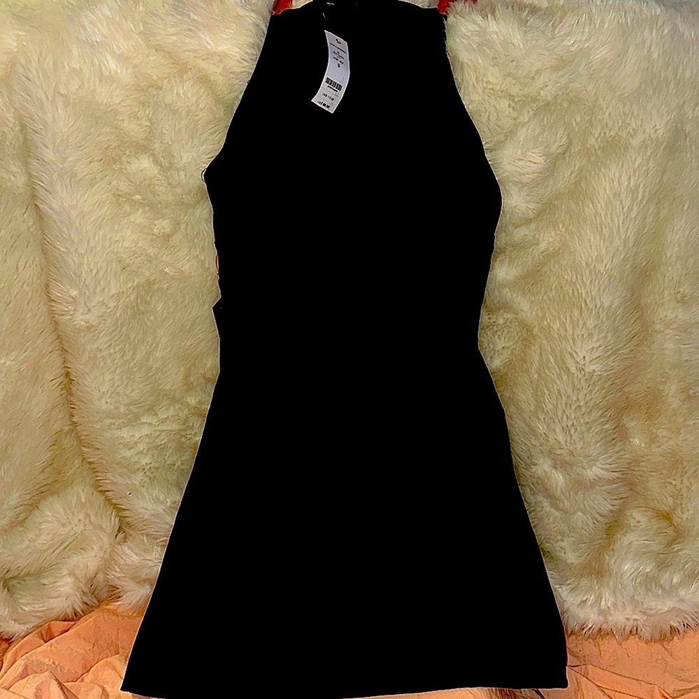 BEBE BONDED SCUBA MINIDRESS - SMALL